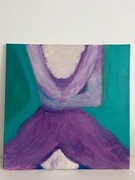 Ręcznie wykonany akrylowy obraz na płótnie 60x60 cm 