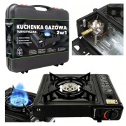 Kuchenka Turystyczna Gazowa Polowa Przenośna na Kartusze 2w1 w Walizce