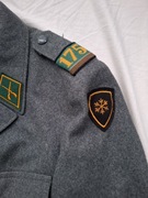 Mundur szwajcarski spodnie bluza sukienny wojskowy krawat vintage kurtka