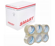 TAŚMA PAKOWA SMART TRANSPARENT 48/50 BEZBARWNA 48X50  6 sztuk 