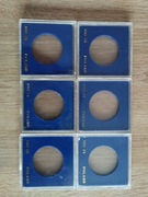 Etui niebieskie do monet kolekcjonerskich z PRL