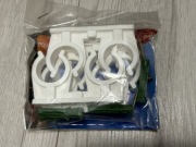 UCHWYT PODWÓJNY OBEJMA RUR 25 28 mm - 4SZT