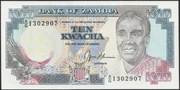 Zambia 10 kwacha 1989 - A/G - Kenneth Kaunda - stan bankowy UNC