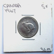 5 Centów 1967 r. Konfederacja Kanadyjska