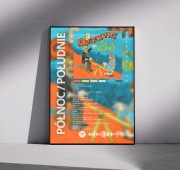 Plakat Quebonafide Północ/południe bez ramki a3 prezent dla chłopaka