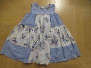 MANTARAY sukienka 98 niebieska richelieu