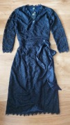LITTLE BLACK DRESS sukienka koronkowa S