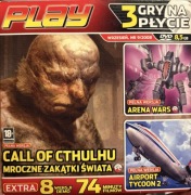 Gry PC: Call Of Cthulhu, Airport Tycoon 2, Arena Wars - Play 9/2008 DVD