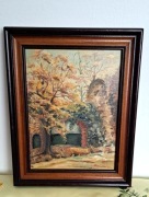 Pejzaż- Olej na płótnie .Syg. 30 x 24 cm.