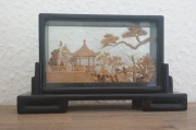 Diorama rama rzeźba sztuka chińska tradycyjna Chiny korek 