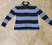 Polówka w paski niebiesko-granatowe rozm.M (jak XL) od TOMMY HILFIGER