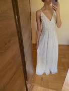 suknia ślubna wieczorowa S 36 asos biała długa