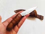 Nóż Ręcznie Robiony z Drewnianą Rękojeścią | Nowy, Funkcjonalny Bushcraft