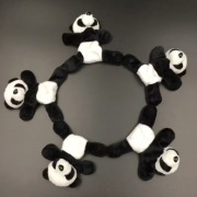 Pluszowa zabawka Panda Magnes do jajek niespodzianek 