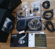 Shure SE846 Black - IEM słuchawki kompletny zestaw + kable