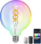 Aigostar Żarówka Smart RGBW E27 G125 LED 4.9W WiFi Kolorowa