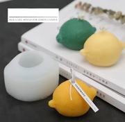 Duża CYTRYNA forma silikonowa 5.5*8.2*6.3 do Wosku Świec Żywic Czekolady