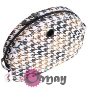 Czarny organizer do Obag MOON LIGHT pepitka beżowy Złoto wkład OMAY