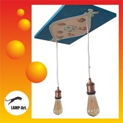 Lampa wisząca z aniołami ręcznie zdobiona!