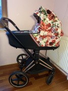 Nowy wózek dziecięcy głęboki Cybex Priam 4.0 spring Blossom Light