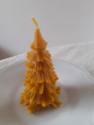 Świeca woskowa z naturalnego wosku pszczelego