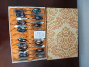 PRL łyżeczki do mokki małe platerowane posrebrzane 12 szt