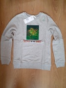 H&M NOWA bluza z motywem DINOZAURY r.134/140