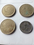 Greckie zestaw  (n.3) drachmy 1982 - 2000