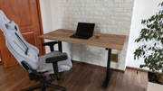Ergonomiczne Gamingowe Biurko regulowane elektrycznie Dąb Kraft  120x60