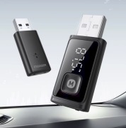 Transmitter nadajnik STEREO FM Bluetooth 5.4 zasilany z USB rozmowy ESSAGER