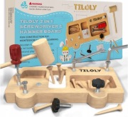 Montessori Zestaw TILOLY – Wkrętarka i Młotek 2w1