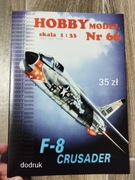 Model kartonowy F-8 Crusader