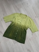 zielony sweterek ombre vintage 3/4 rękaw L 40