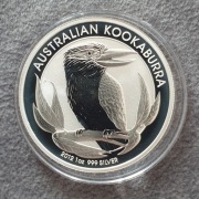 2012 Australian Kookaburra 1oz srebro
