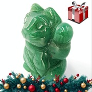 Maneki neko kamień japoński kot witający figurka rzeźba okimono netsuke