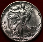 50 cent - SREBRO- Half Dollar 1945S Walking Liberty-mennicza