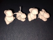 Wielkanocne zajączki figurki 4 szt Nowe