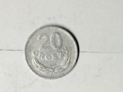 Moneta 20 groszy z roku 1978 . PRL .