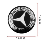 Naklejka AMG MERCEDES 14mm Emblemat Kluczyk Pilot Logo znaczek zaślepka