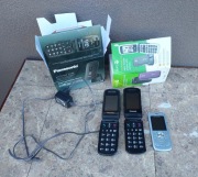 Telefony klawiszowe motorola panasonic dla seniorów uszkodzone
