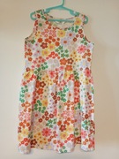 Sukienka letnia na lato bawełniana 134 140 h&m kolorowa kwiaty