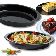 Forma Do Pieczenia Blaszka Blacha Owalna Zapiekanek Ciast 36x25x5,5 cm