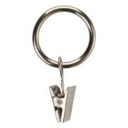 Kółka z żabkami do karnisza 100 szt metalowe 16mm 19mm firany zasłony