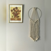 Makrama makramowy łapacz snów złota obręcz 