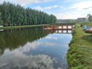 Pomost pływający Taras Łódka Rower wodny Rowerek