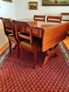 stół rozkładany w stylu  Biedermeier i 4 krzesła