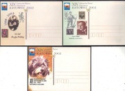 Katowice - Wystawa Filatelistyczna PZF 2003r. karty 7 szt.