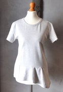 Bluzka t-shirt REISS baskinka falbana S