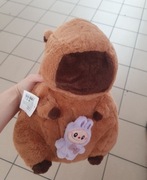 Brazowy plecak maskotka kapibara dla dzieci