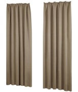 2 Zasłony 140x290cm Zaciemniające Termiczne Na Żabki Z Taśmą Marszczącą